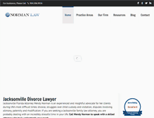 Tablet Screenshot of normanlawjax.com